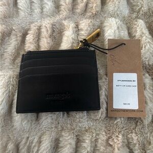 Margot Black Zip Card Holder